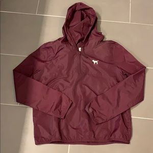 pink victoria secret windbreaker